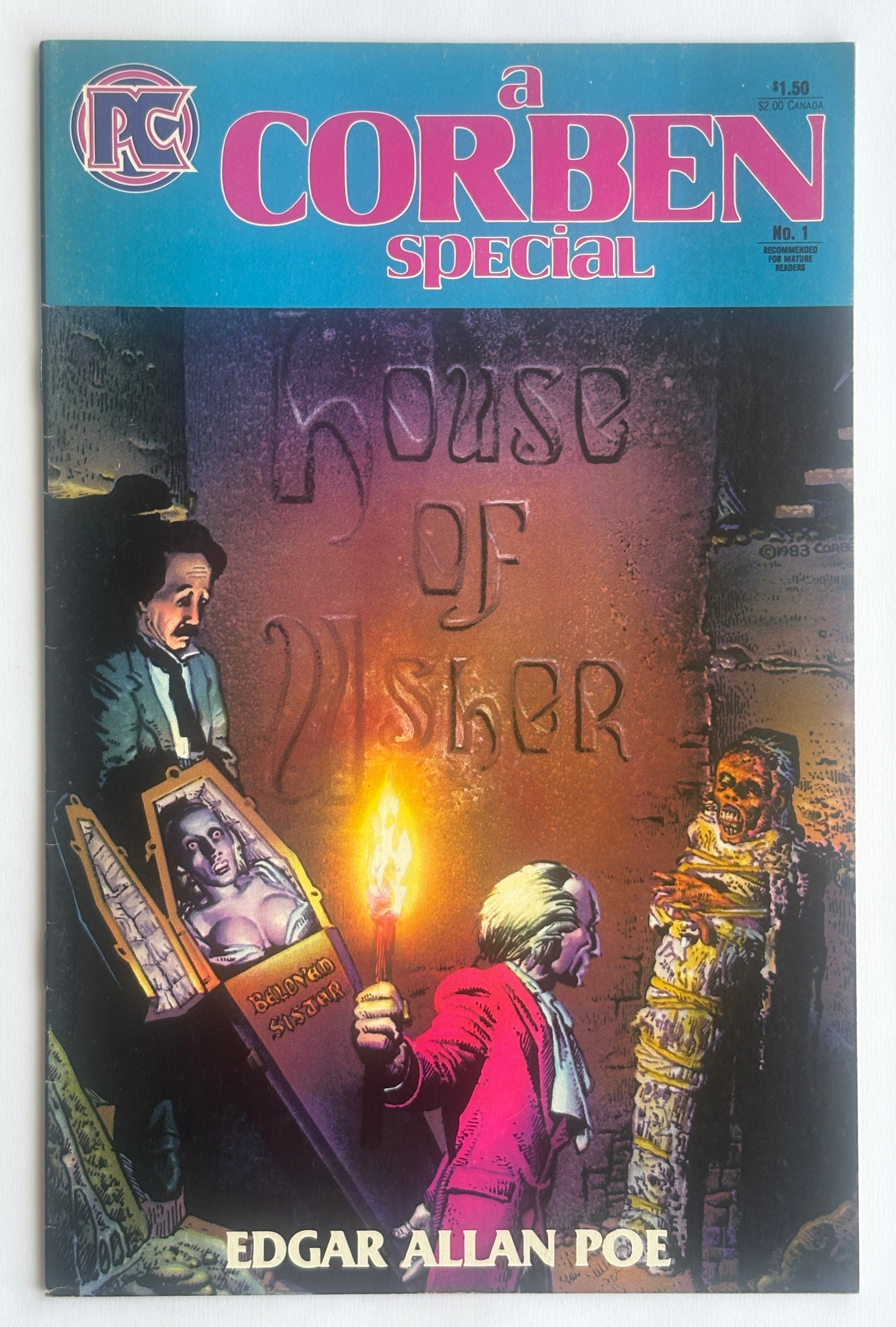 A Corben Special #1 - Edgar Allan Poe House of Usher - Pacific Comics (PC) May 1984 F/VF 7.0