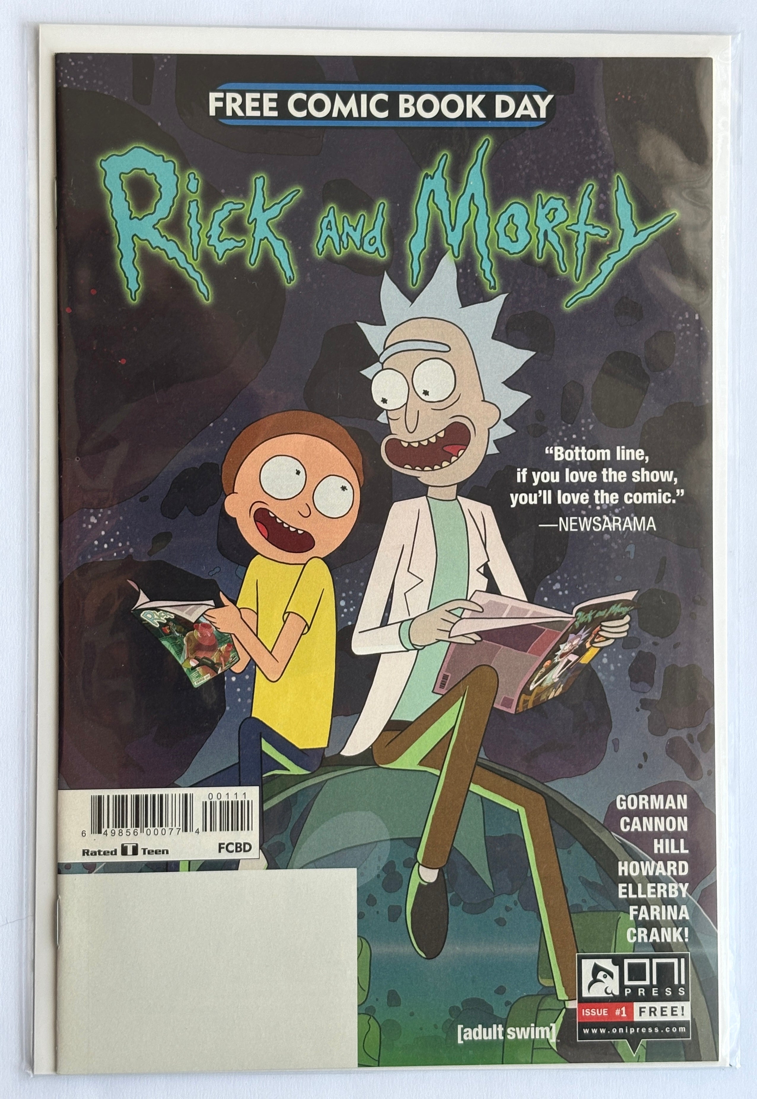 Rick and Morty #1 FCBD - Oni Press Unstamped May 2017 VF+ 8.5