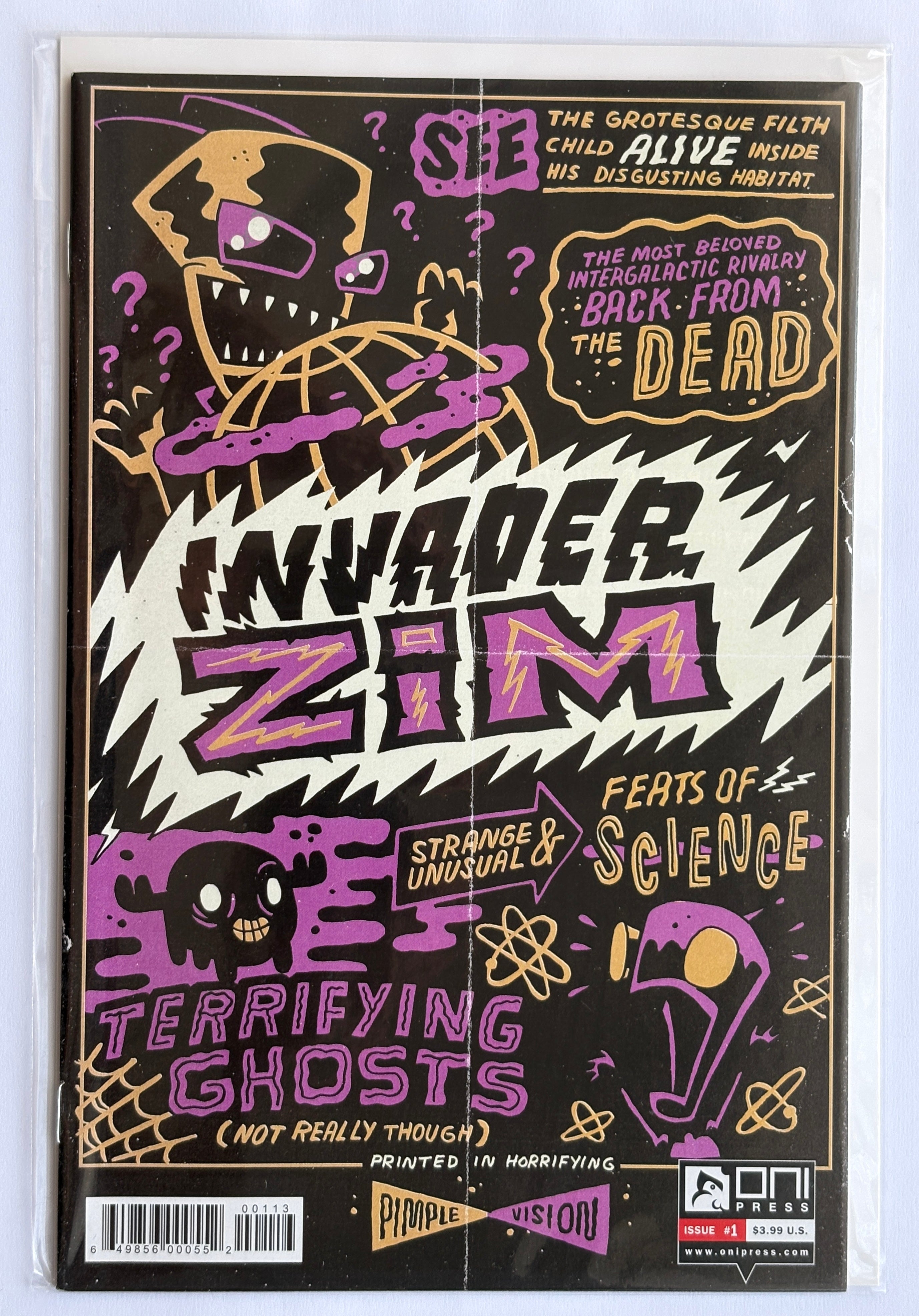 Invader Zim #1 - 3rd Printing Variant Cover ONI Press October 2015 VF/NM 9.0