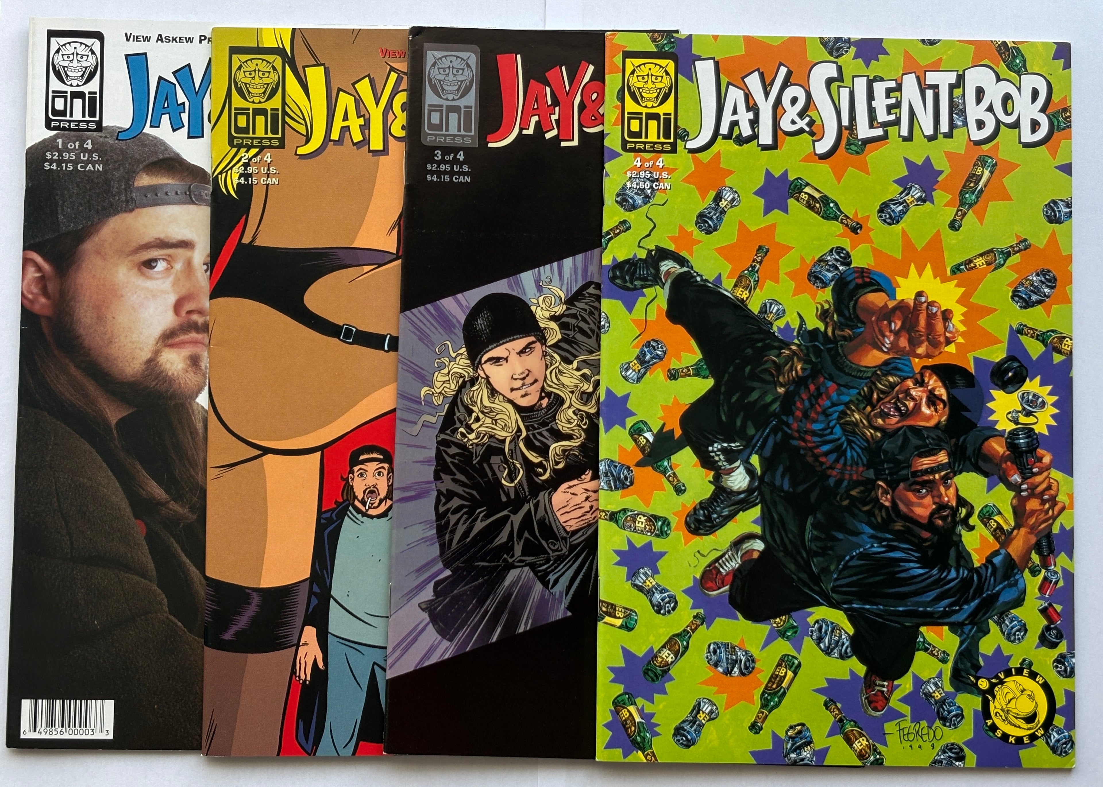 Jay & Silent Bob #1 to 4 Complete Set (4 Comics) Oni Press 1998/9 VF+ 8.5