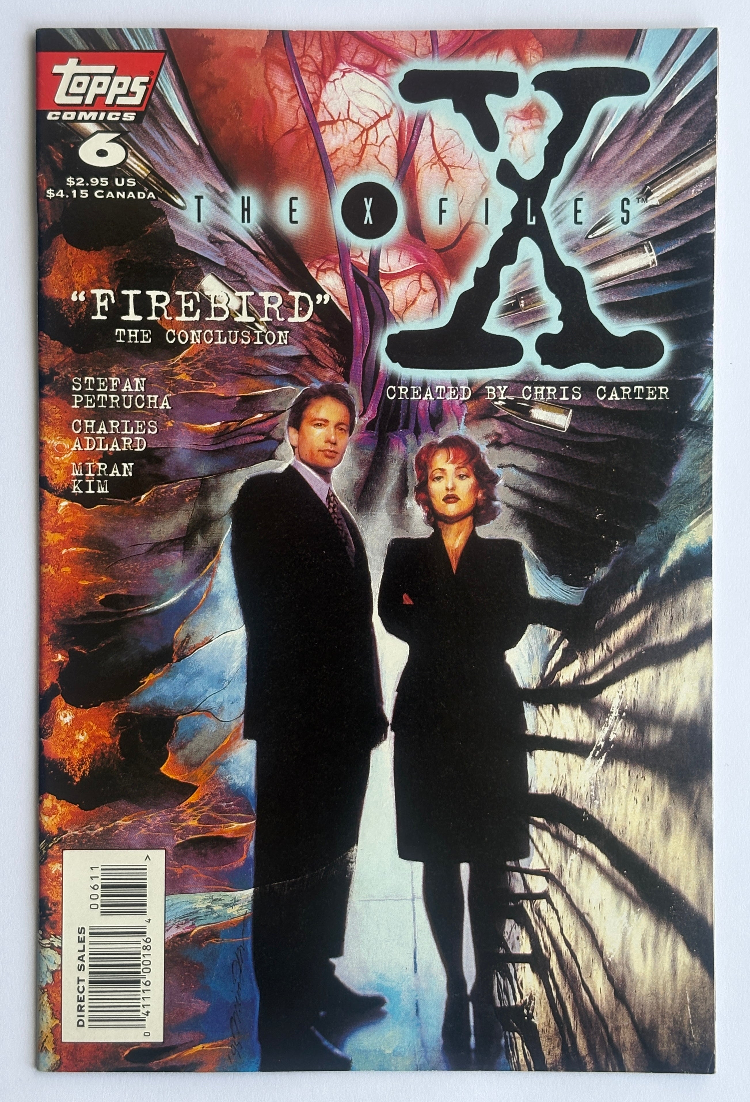 The X-Files #6 - Firebird the Conclusion - Topps Comics June 1995 F/VF 7.0