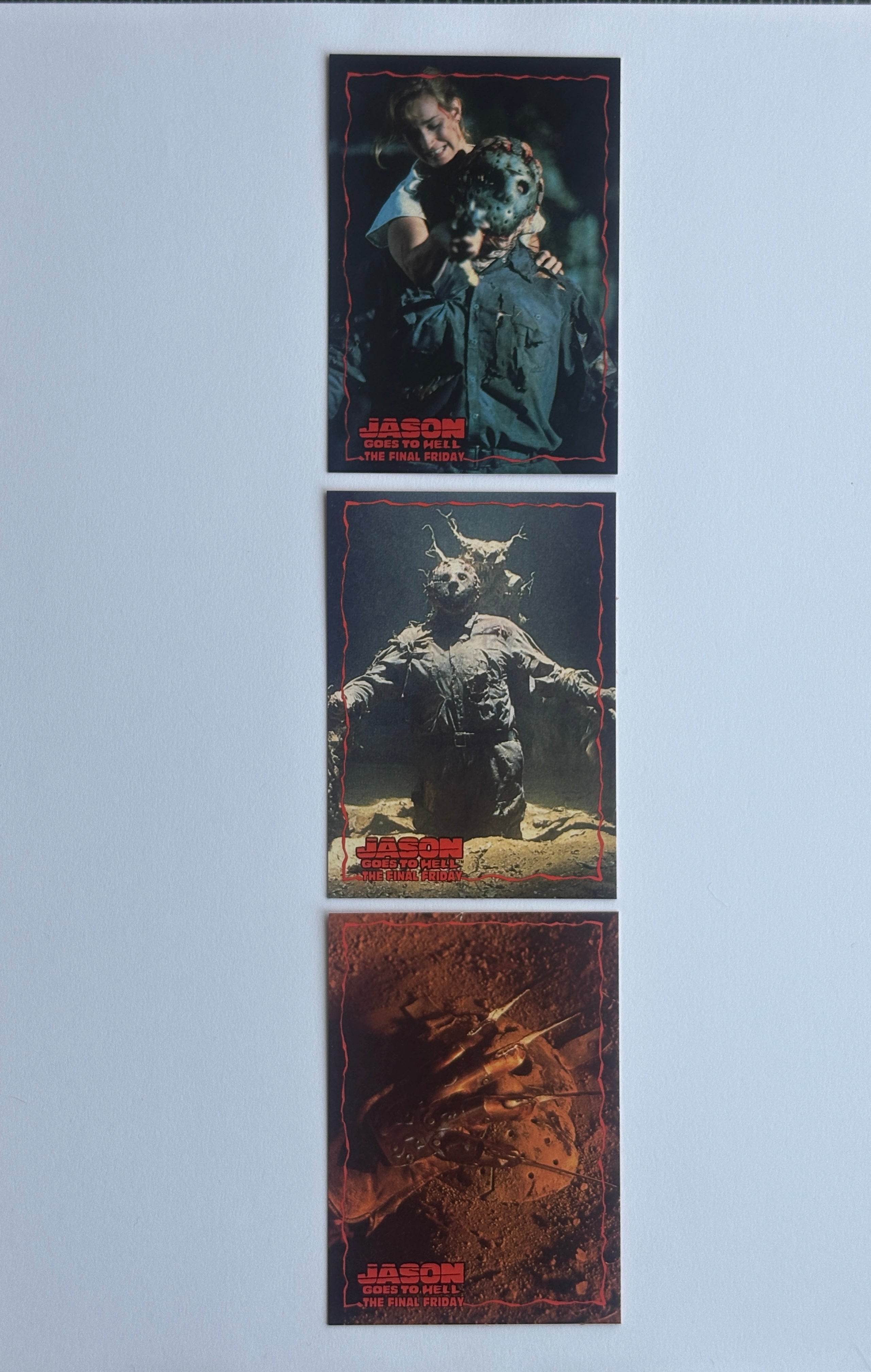 Jason Goes to Hell: The Final Friday #3 (3 of 3) with 3 Topps Cards 1993 VF- 7.5