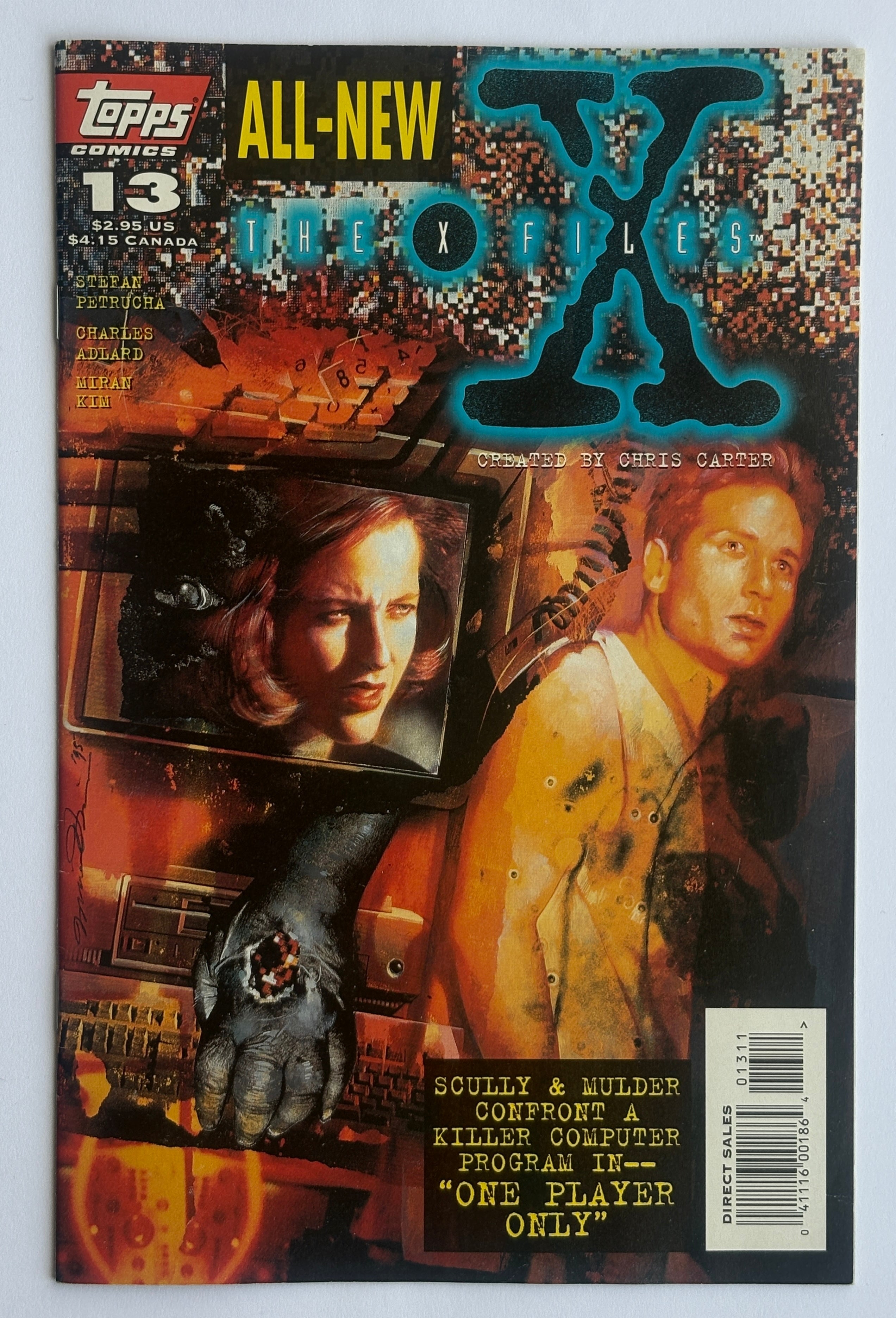 The X-Files #13 - 1st Printing Topps Comics February 1996 VF- 7.5