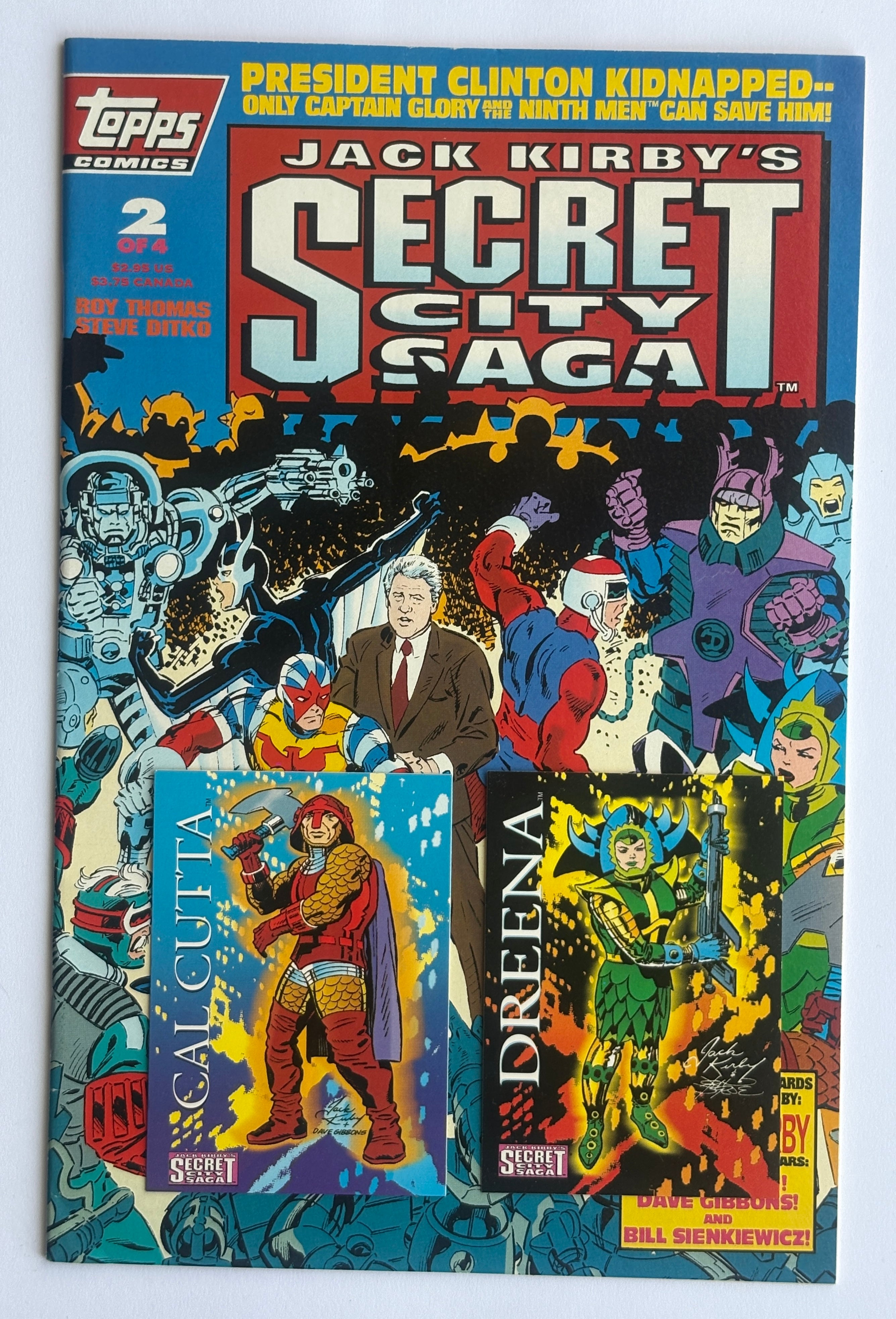 Secret City Saga #2 - Jack Kirby - with Cards Topps Comics
