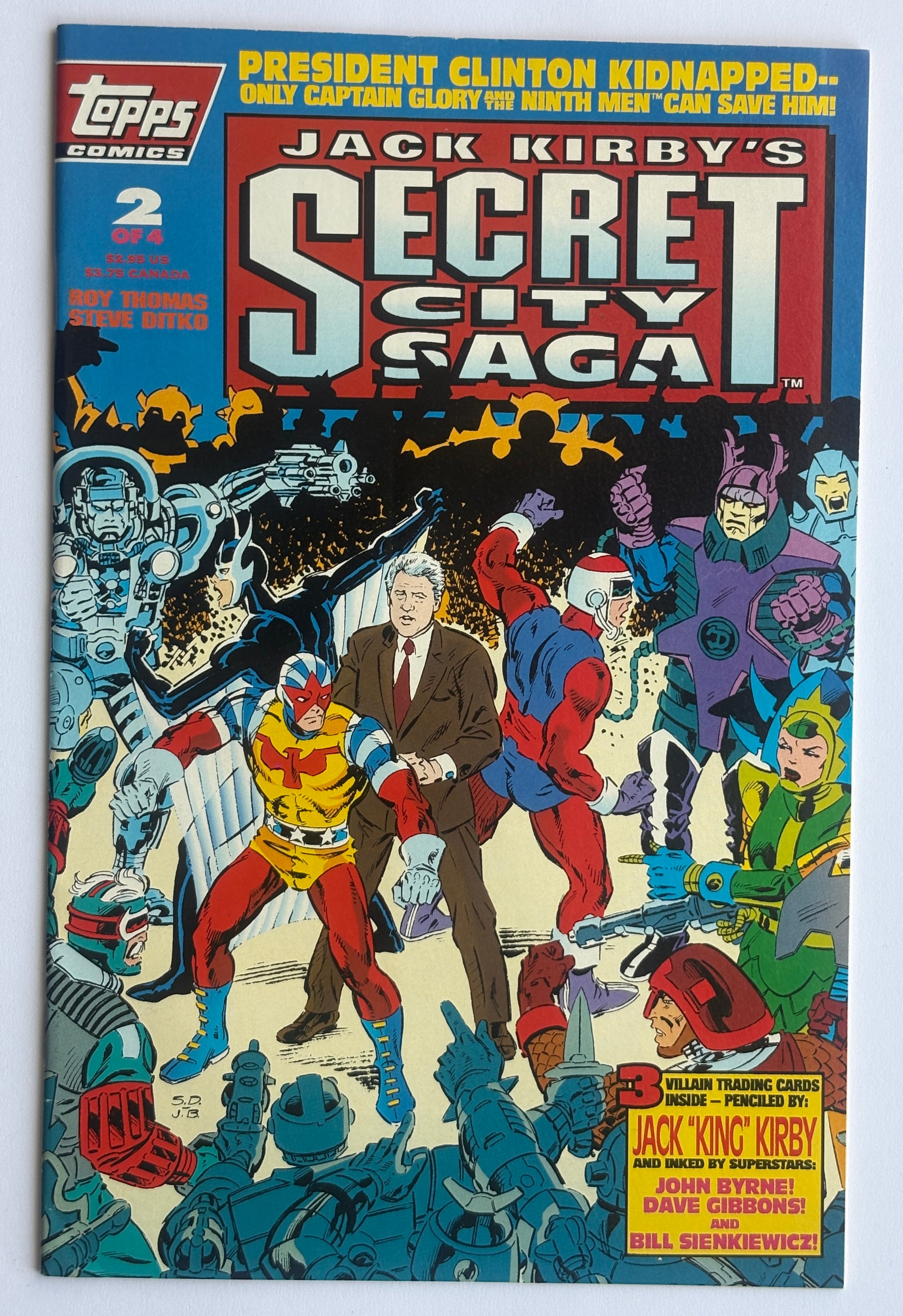 Secret City Saga #2 - Jack Kirby - with Cards Topps Comics