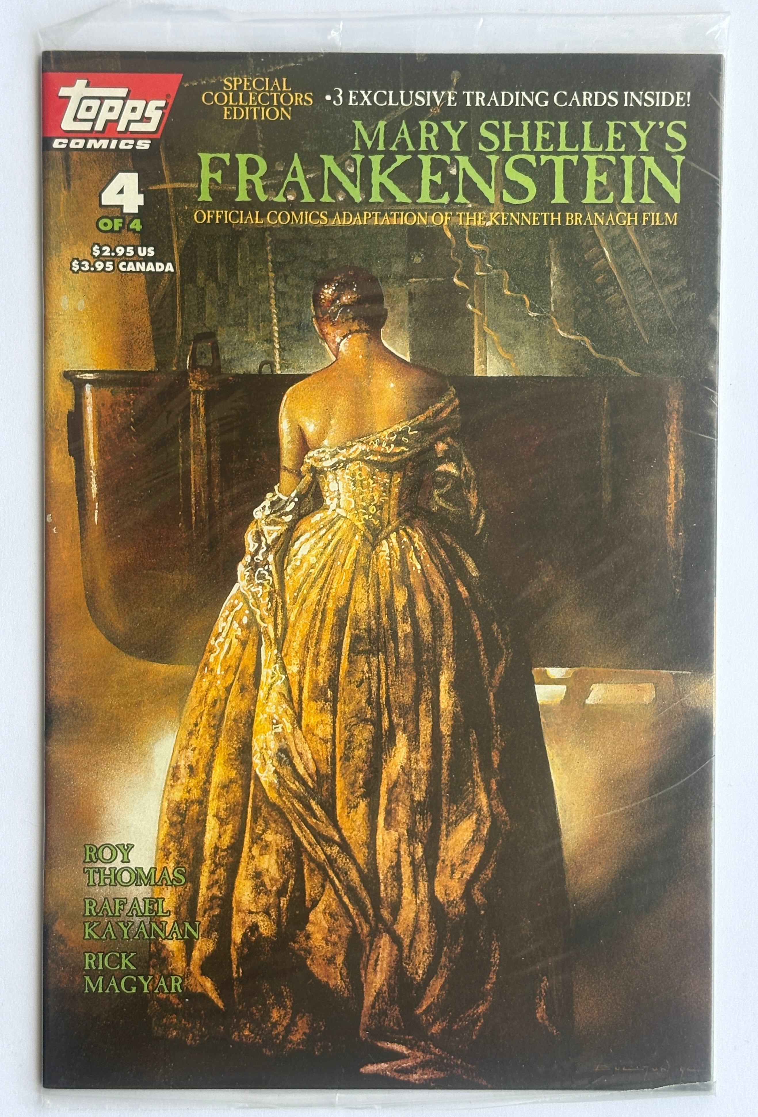 Mary Shelley's Frankenstein #4 (4 of 4) Still sealed with Cards Topps Comics