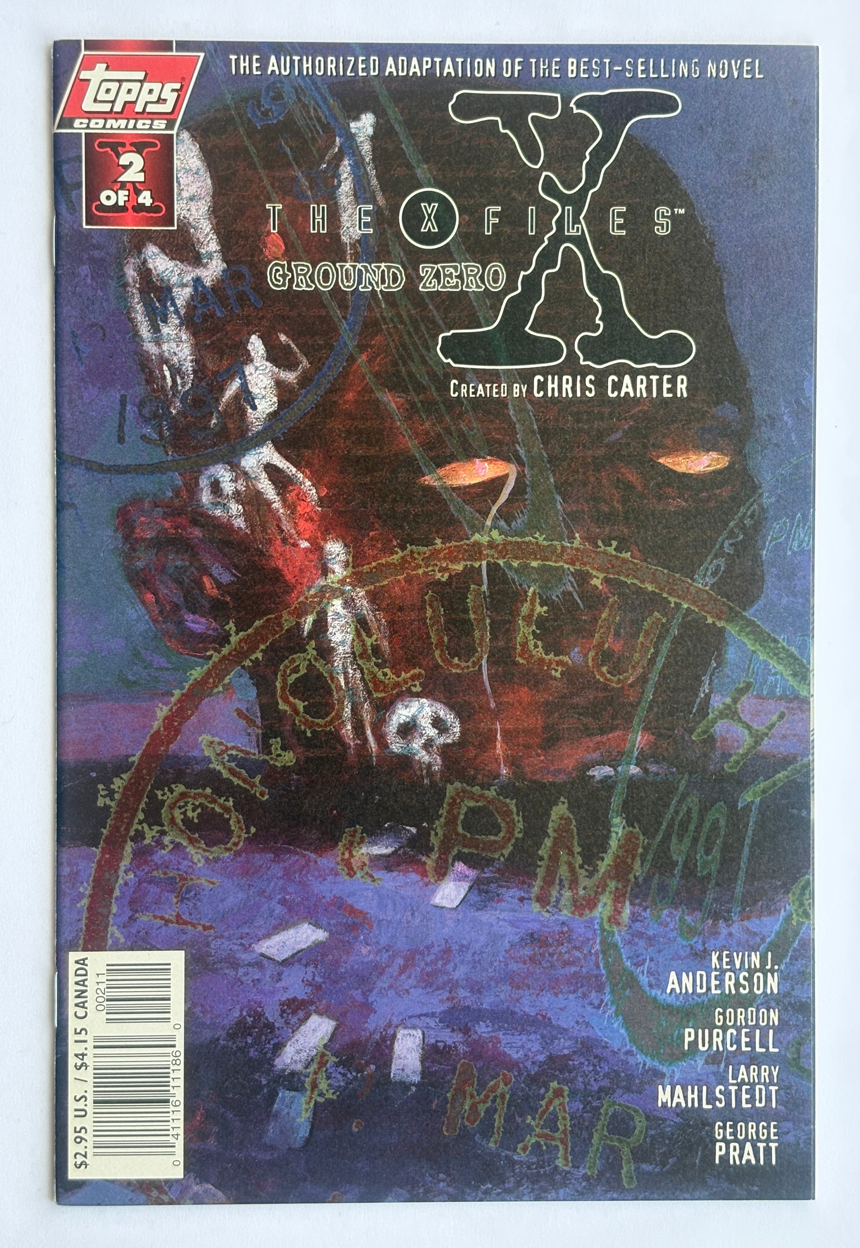The X-Files: Ground Zero #2 (2 of 4) - 1st Printing Topps Comics 1998 VF/NM 9.0