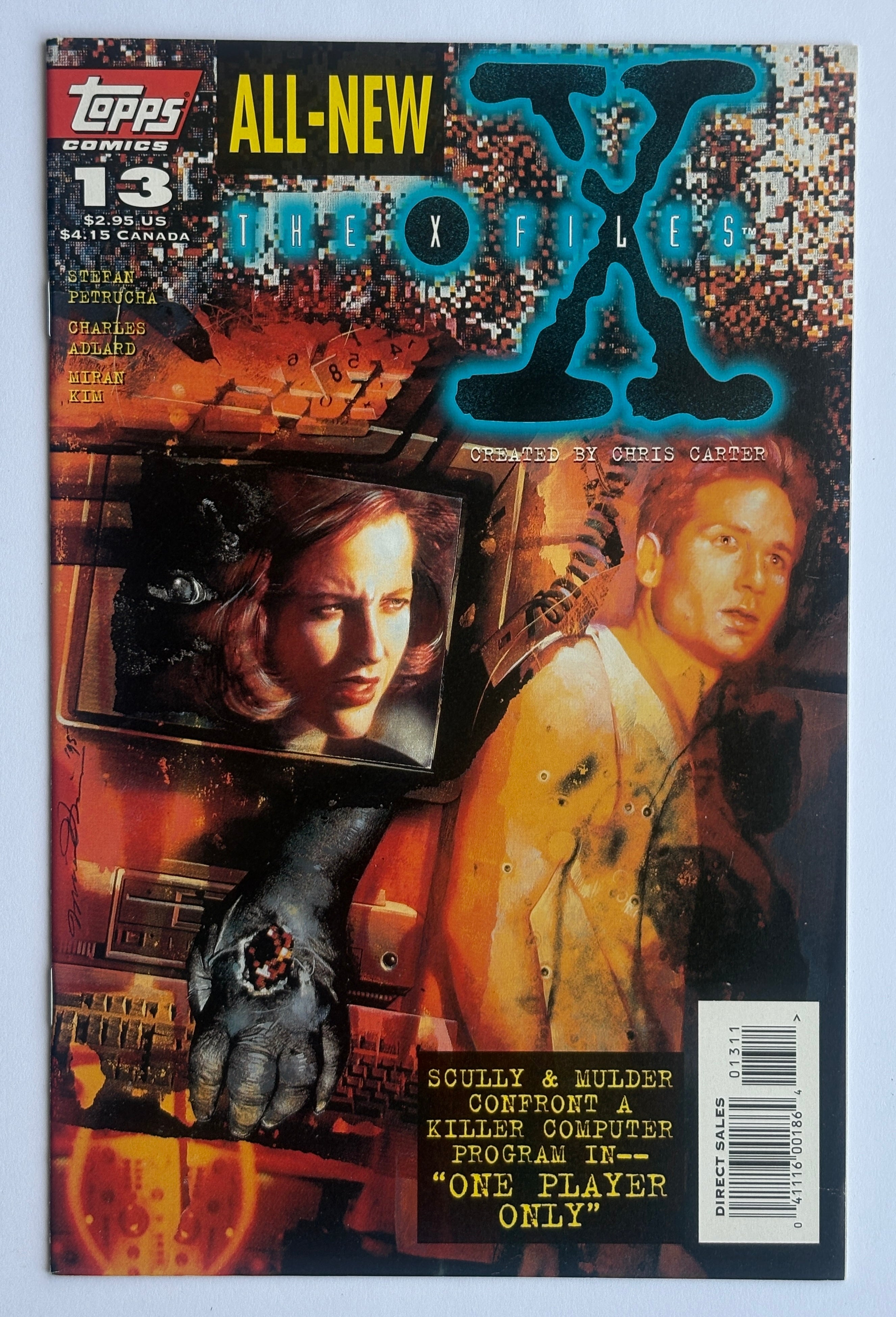 The X-Files #13 - 1st Printing Topps Comics February 1996 VF+ 8.5