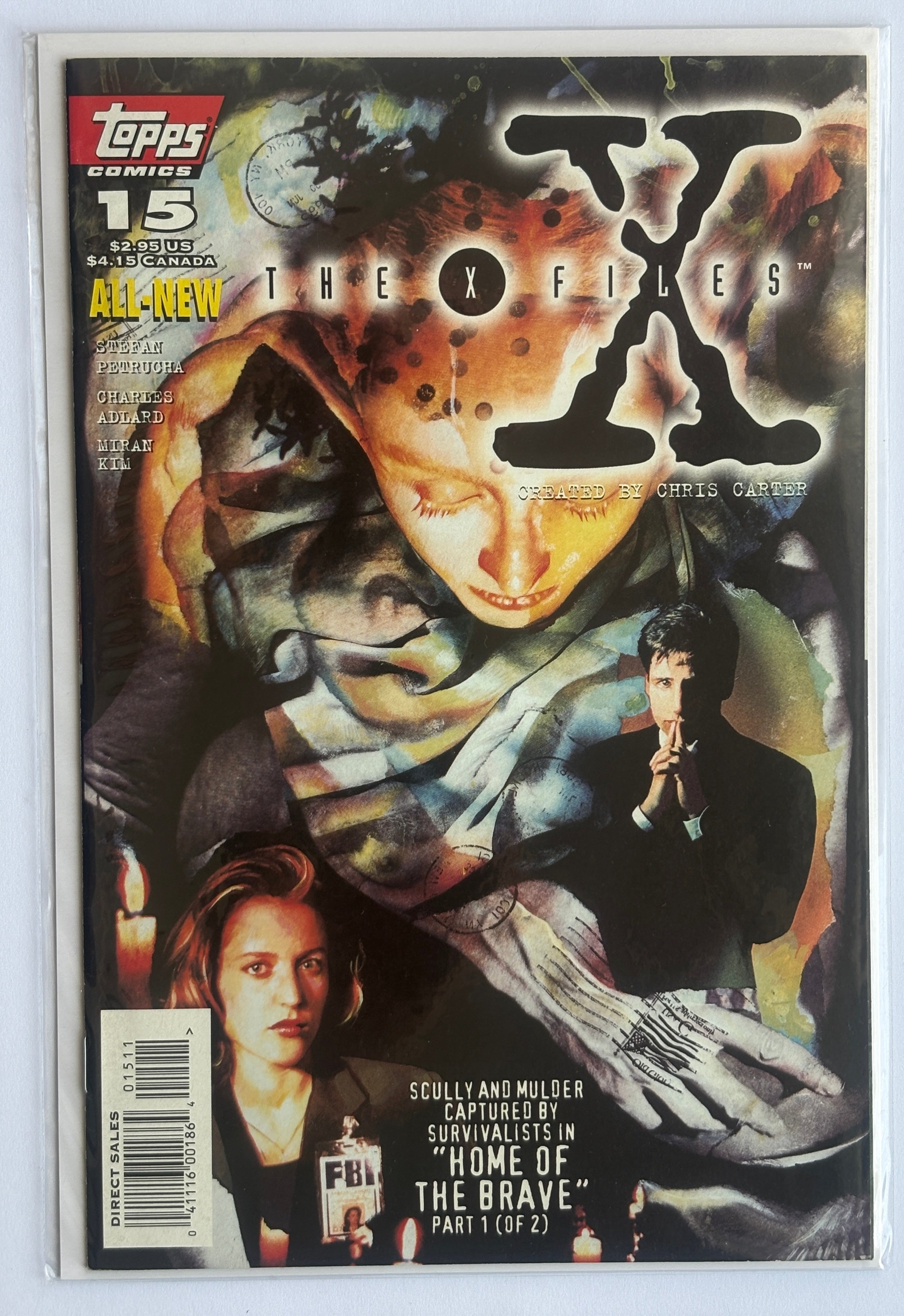 The X-Files #15 - 1st Printing Topps Comics May 1996 VF+ 8.5