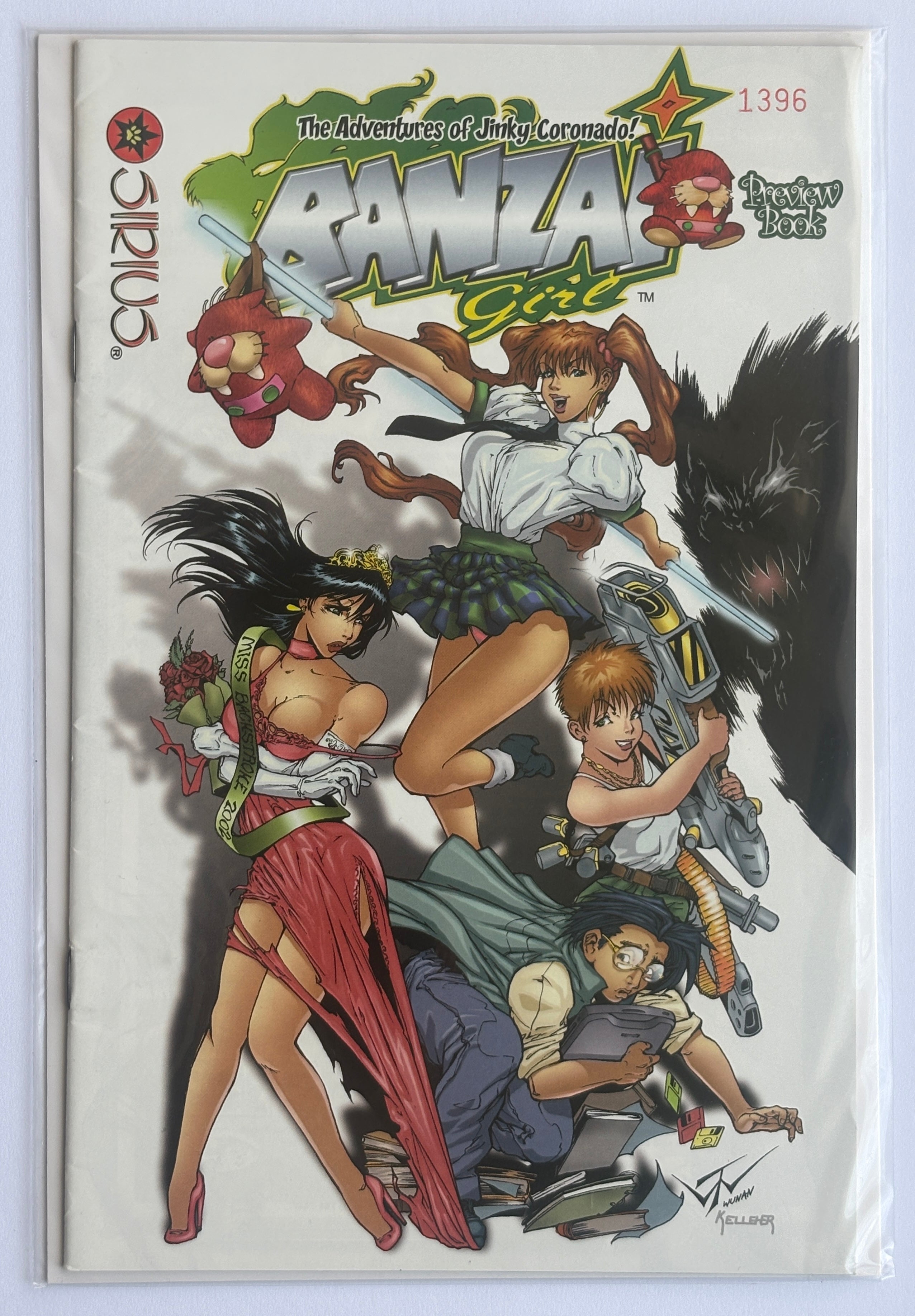 Banzai Girl Preview Book #1 - 1396 1st Printing Sirius Comics 2002 FN 6.0