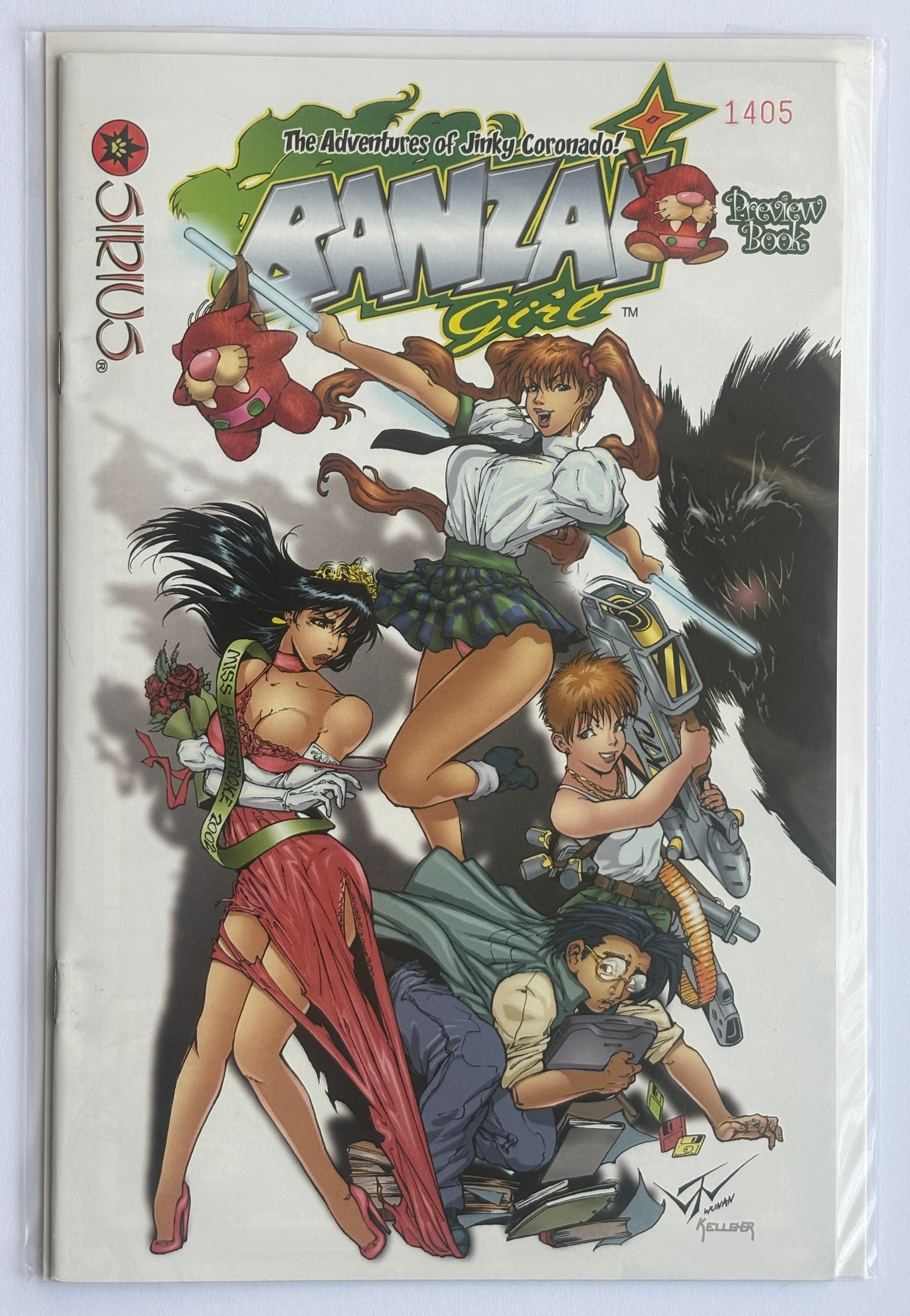 Banzai Girl Preview Book #1 - 1405 1st Printing Sirius Comics 2002 VF+ 8.5