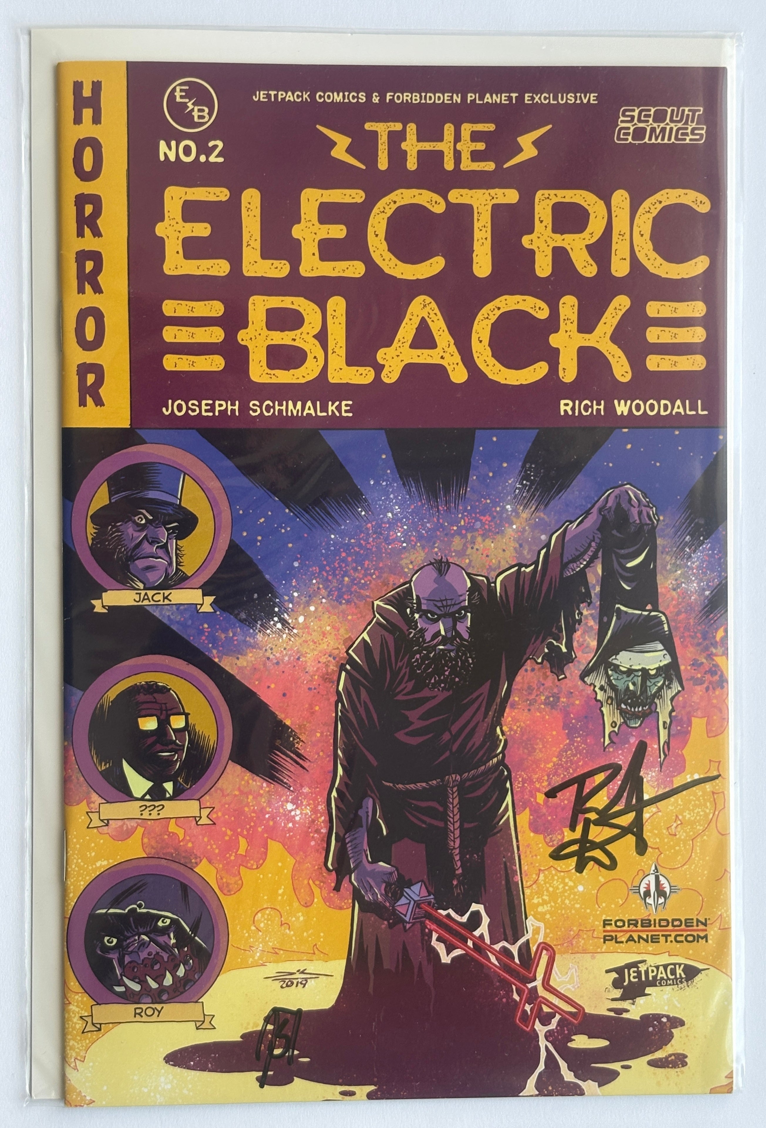 The Electric Black #2 Jetpack FP Variant signed by Joseph Schmalk & Rich Woodall