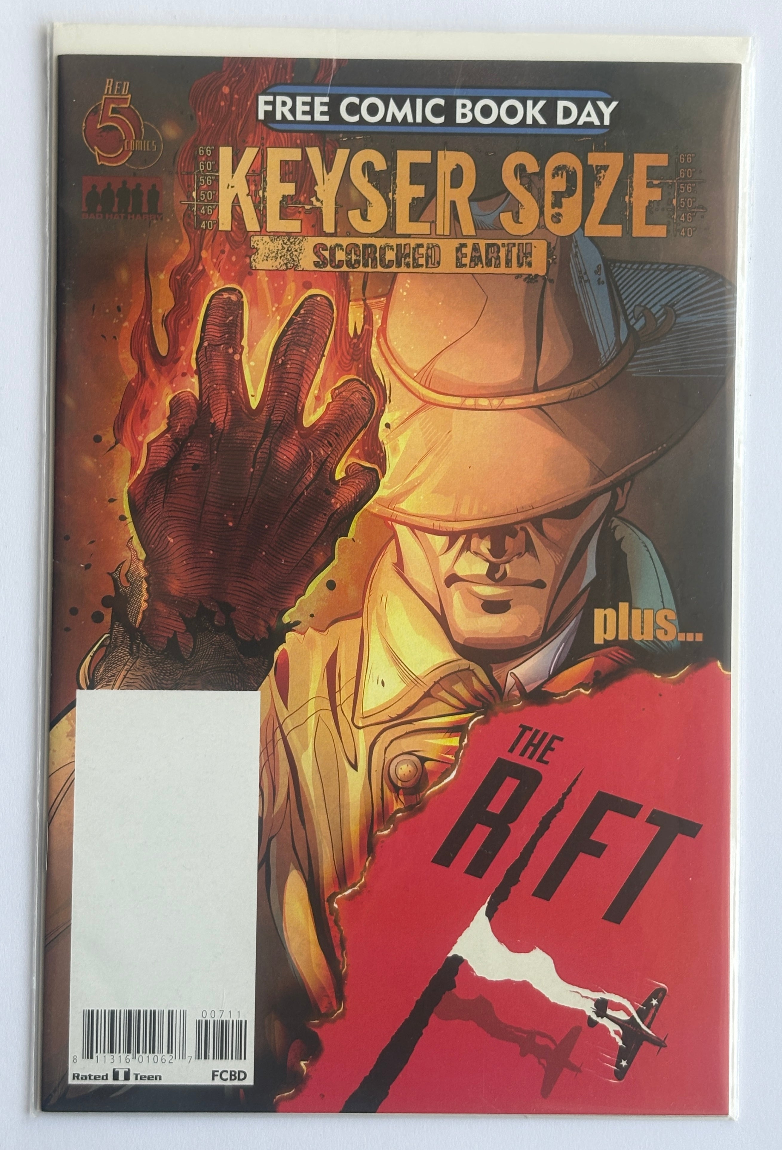 Keyser Soze: Scorched Earth / The Rift FCBD Unstamped Red 5 Comics 2017 VF+ 8.5