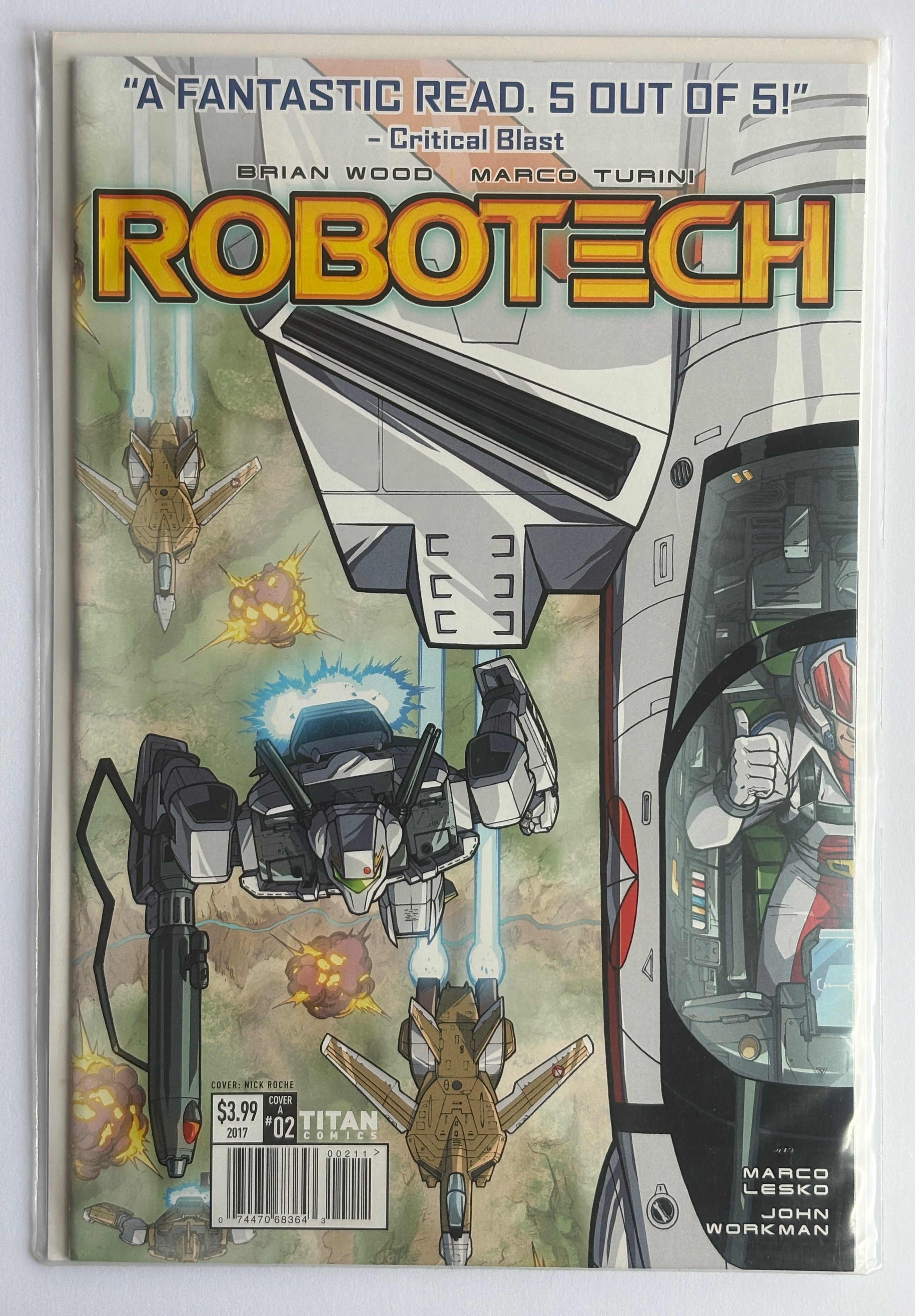 Robotech #2 - 1st Printing - Titan Comics - September 2017 VF/NM 9.0