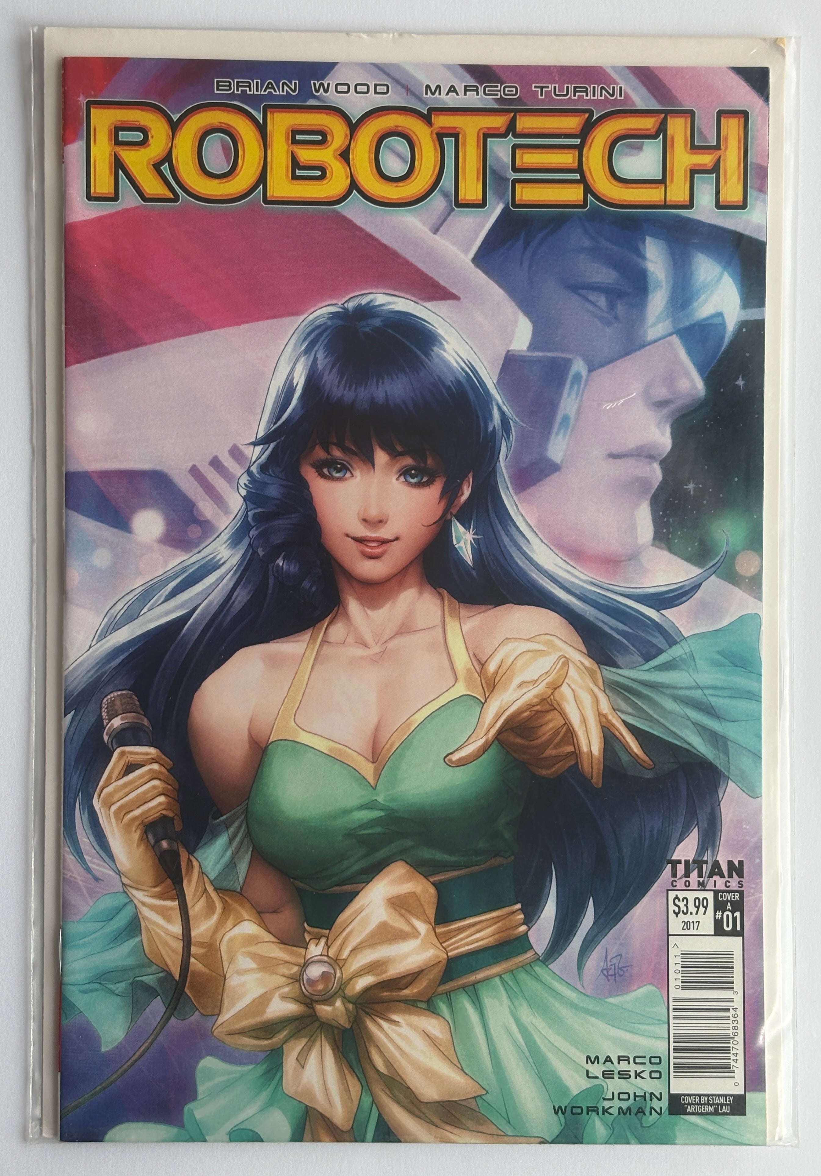 Robotech #1 - 1st Printing Artgerm Variant Cover Titan Comics August 2017 VF 8.0