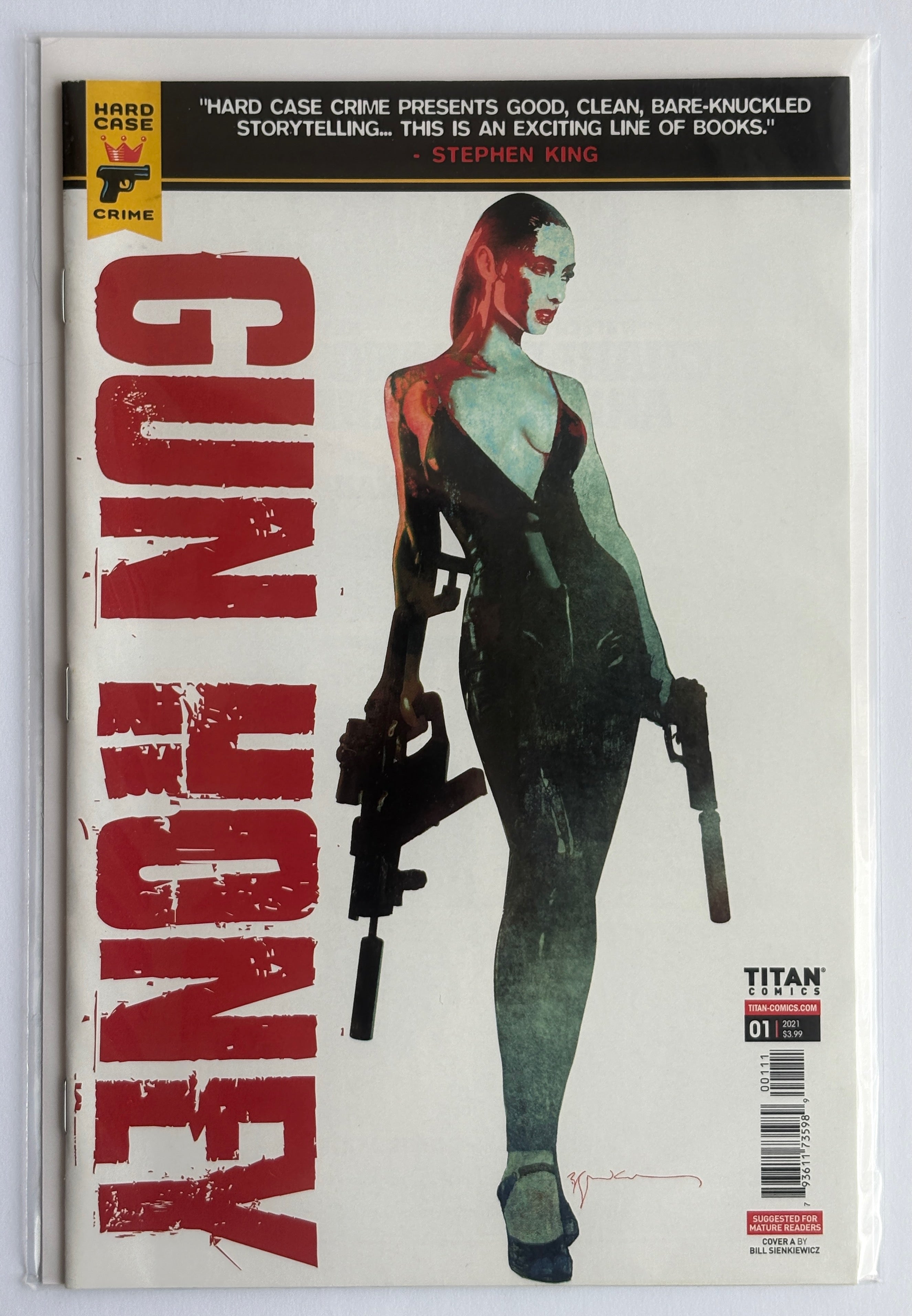 Gun Honey #1 - Cover A Bill Sienkiewicz Variant Titan Comics October 2021 NM- 9.2
